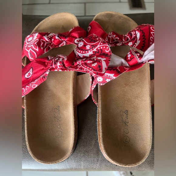 BANDANA BOW SANDALS - Picture 4 of 5